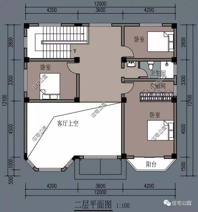 5套占地100平的時(shí)尚二層小洋樓圖，2024年新款