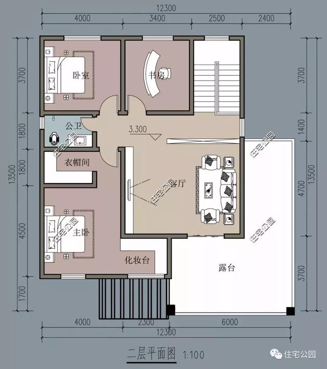 5套占地100平的時(shí)尚二層小洋樓圖，2024年新款
