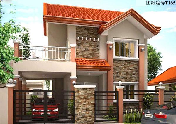 造價(jià)低的二層簡單房子方案圖，20萬建主體沒問題