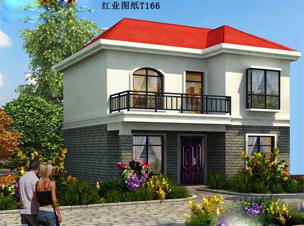 造價(jià)低的二層簡單房子方案圖，20萬建主體沒問題