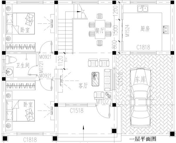 造價(jià)低的二層簡單房子方案圖，20萬建主體沒問題