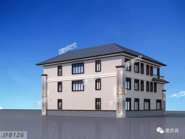 2款富豪專屬新中式別墅設(shè)計方案圖，家大業(yè)大的自建有面子