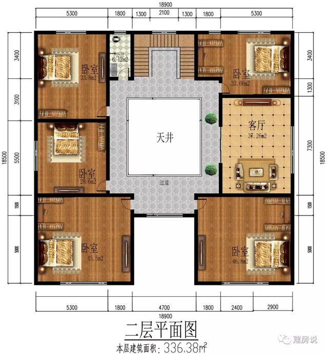 2款富豪專屬新中式別墅設(shè)計方案圖，家大業(yè)大的自建有面子