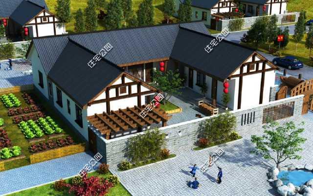 3款農(nóng)村三合院戶型圖，喜歡中式建筑的收藏