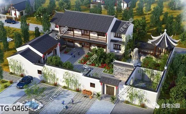 自建房三合院、四合院戶型對比，你喜歡哪個？