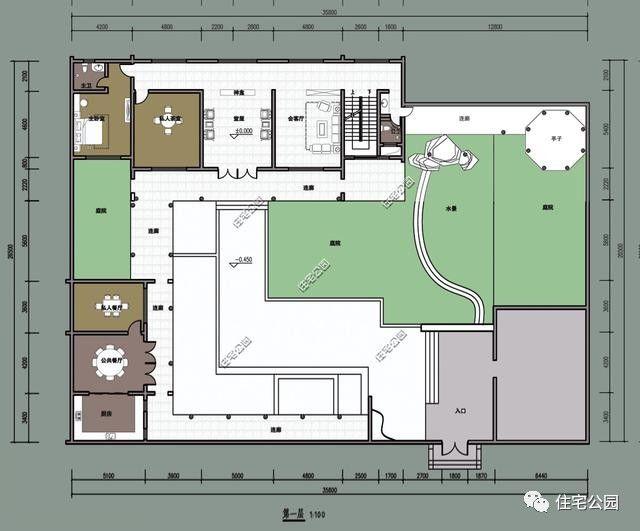 自建房三合院、四合院戶型對比，你喜歡哪個？