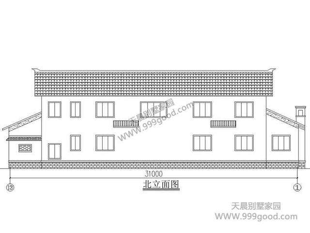 鄉(xiāng)村自建三合院別墅設(shè)計圖，古樸大氣高品位