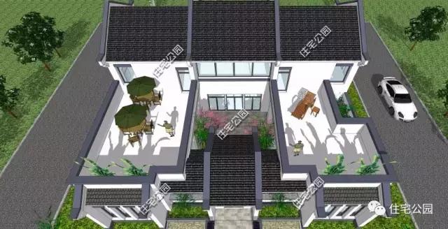 建了這棟中式三合院，洋房別墅都黯然失色了