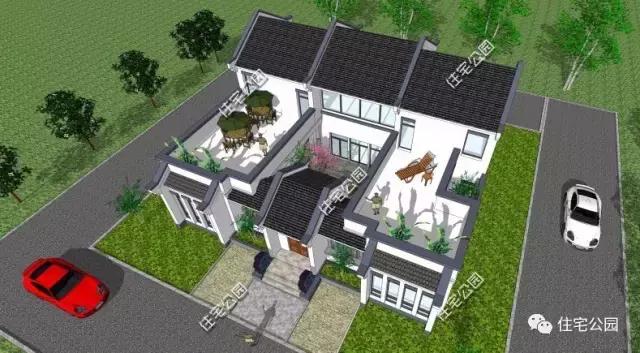 建了這棟中式三合院，洋房別墅都黯然失色了