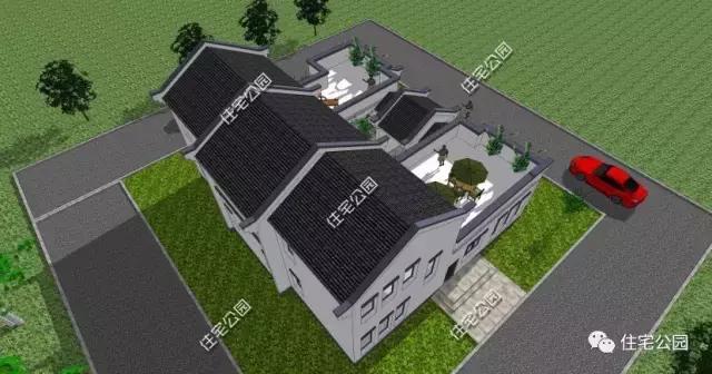 建了這棟中式三合院，洋房別墅都黯然失色了