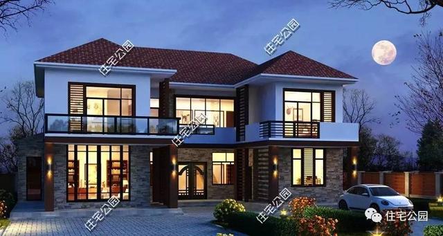 5套農(nóng)村三合院戶型圖，一層、二層、三層都有