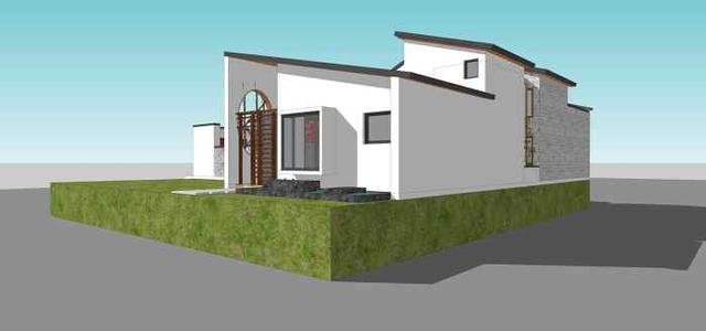 現(xiàn)代新中式二層三合院設(shè)計(jì)方案圖，低調(diào)，有品位