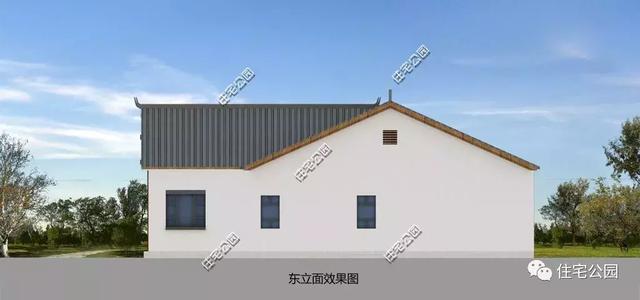 23X16米養(yǎng)老三合院戶型圖，退休后養(yǎng)養(yǎng)花，喂喂雞就靠它了