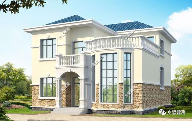 10X12米農(nóng)村二層經(jīng)典樓房設(shè)計方案，全國各地搶著建