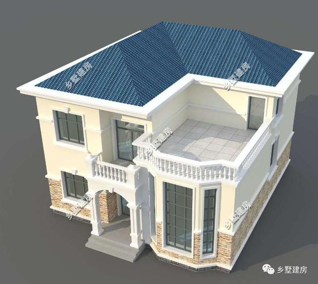 10X12米農(nóng)村二層經(jīng)典樓房設(shè)計方案，全國各地搶著建