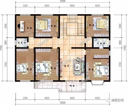 20款帶車庫自建房戶型圖，一二三層都有