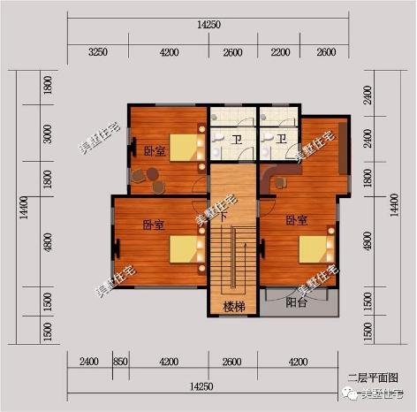 20款帶車庫自建房戶型圖，一二三層都有