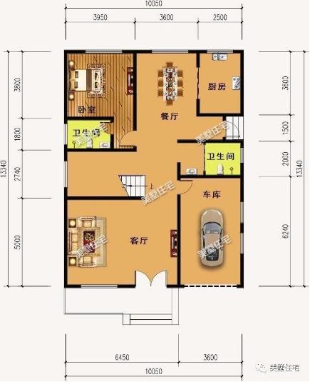 20款帶車庫自建房戶型圖，一二三層都有