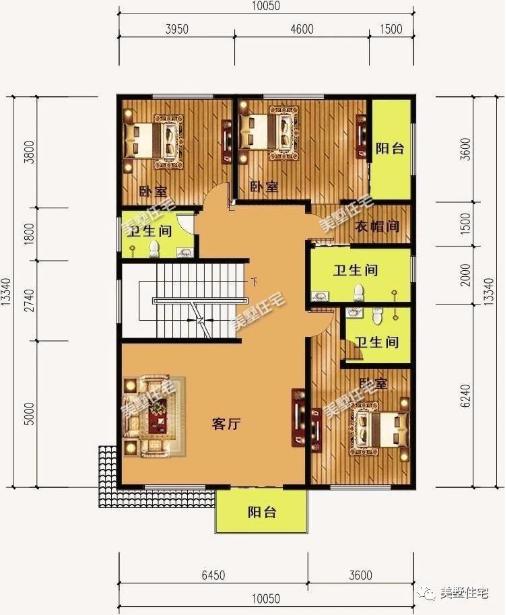 20款帶車庫自建房戶型圖，一二三層都有