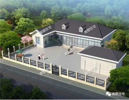 20款帶車庫自建房戶型圖，一二三層都有