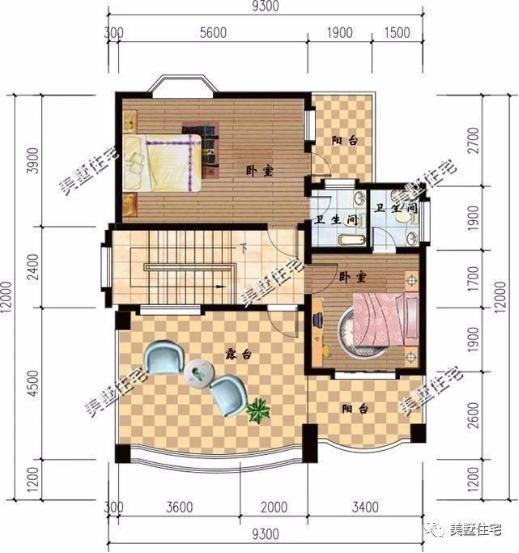 20款帶車庫自建房戶型圖，一二三層都有