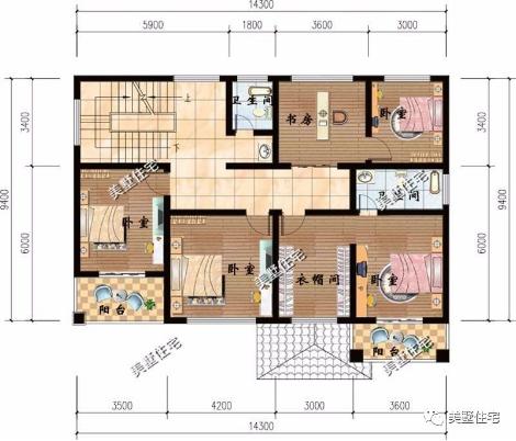 20款帶車庫自建房戶型圖，一二三層都有