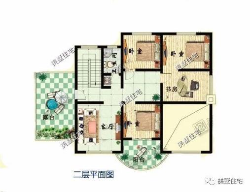 20款帶車庫自建房戶型圖，一二三層都有