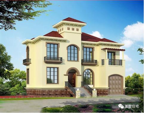 20款帶車庫自建房戶型圖，一二三層都有