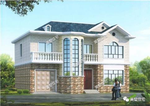 20款帶車庫自建房戶型圖，一二三層都有