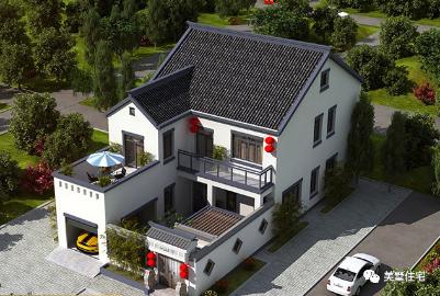 20款帶車庫自建房戶型圖，一二三層都有