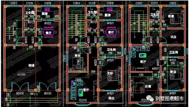 幾款面寬10米以下的農(nóng)村自建房設(shè)計，小宅基也能用