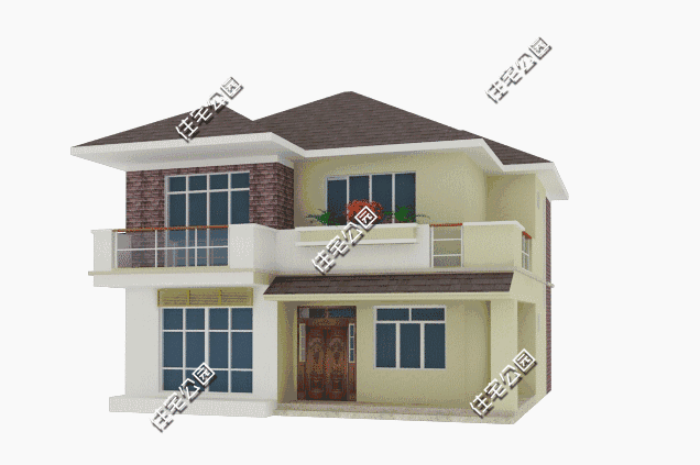 11X12米農(nóng)村2層時(shí)尚小別墅設(shè)計(jì)方案圖，年輕人喜歡