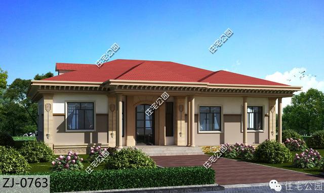 16X11米農(nóng)村一層小平房設(shè)計(jì)方案圖，適合養(yǎng)老！