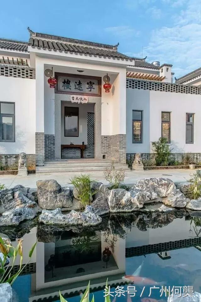 廣東農(nóng)村一中式別墅實拍，路過的都駐足欣賞