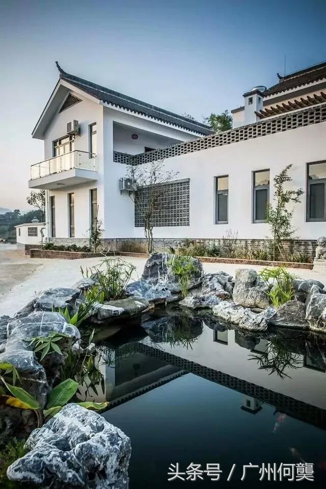 廣東農(nóng)村一中式別墅實拍，路過的都駐足欣賞