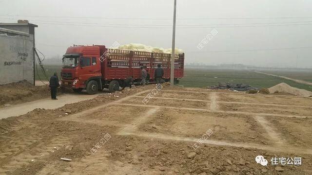 幾套農(nóng)村自建別墅外觀實(shí)景圖，附戶型圖和施工過程