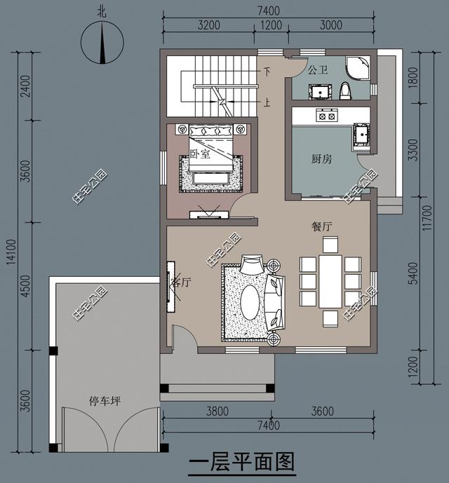 幾套帶車庫的農(nóng)村自建別墅戶型方案，沒車庫都不敢叫別墅