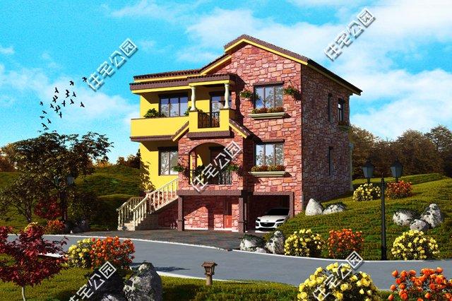 幾套帶車庫的農(nóng)村自建別墅戶型方案，沒車庫都不敢叫別墅