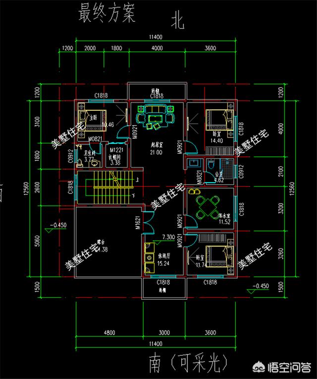 農村12米×12米自建三層別墅的設計圖，有比較好的推薦嗎？