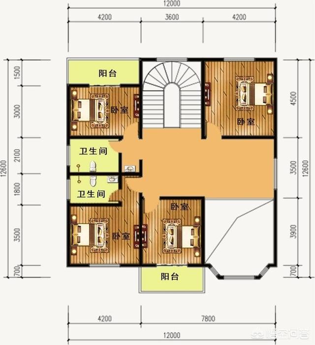 農村12米×12米自建三層別墅的設計圖，有比較好的推薦嗎？