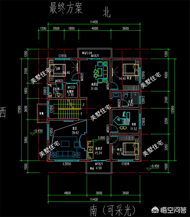 農村12米×12米自建三層別墅的設計圖，有比較好的推薦嗎？