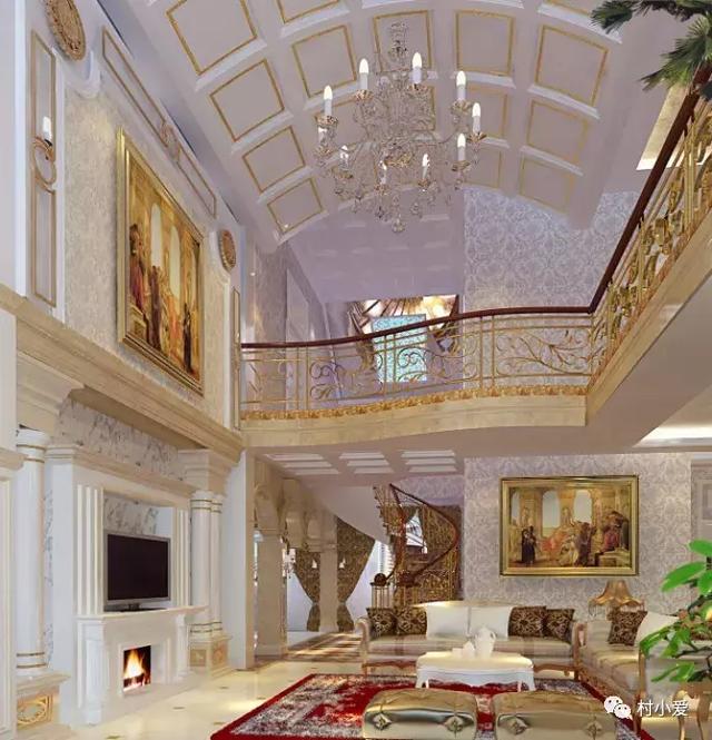 13X13m簡約挑空客廳歐式三層別墅方案圖，采光通風好