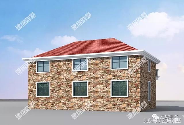 2款文化石外墻的兩層自建樓房，看下你喜歡哪個戶型？