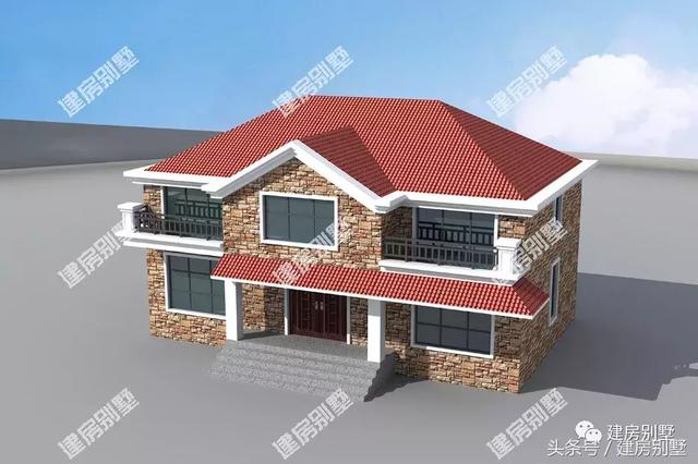 2款文化石外墻的兩層自建樓房，看下你喜歡哪個戶型？