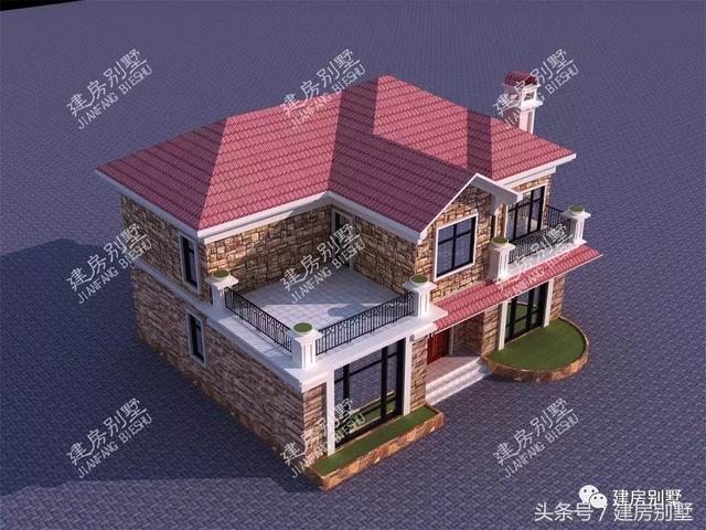 2款文化石外墻的兩層自建樓房，看下你喜歡哪個戶型？