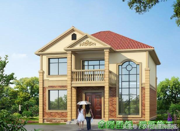 幾款復(fù)式二層樓房戶型方案圖，客廳中空的才顯高檔