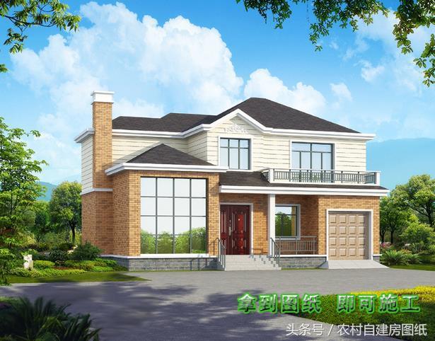 幾款復(fù)式二層樓房戶型方案圖，客廳中空的才顯高檔