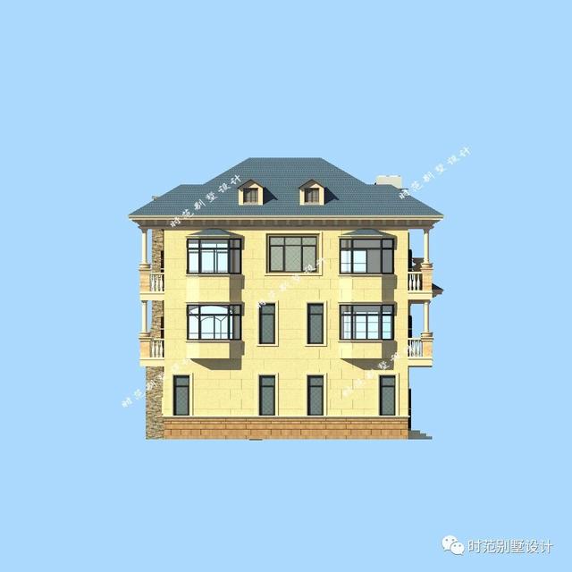 12X12米樓中樓歐式三層別墅設(shè)計(jì)圖，第一眼就愛上了