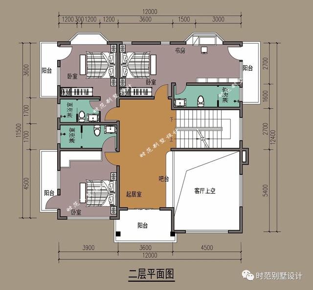 12X12米樓中樓歐式三層別墅設(shè)計(jì)圖，第一眼就愛上了