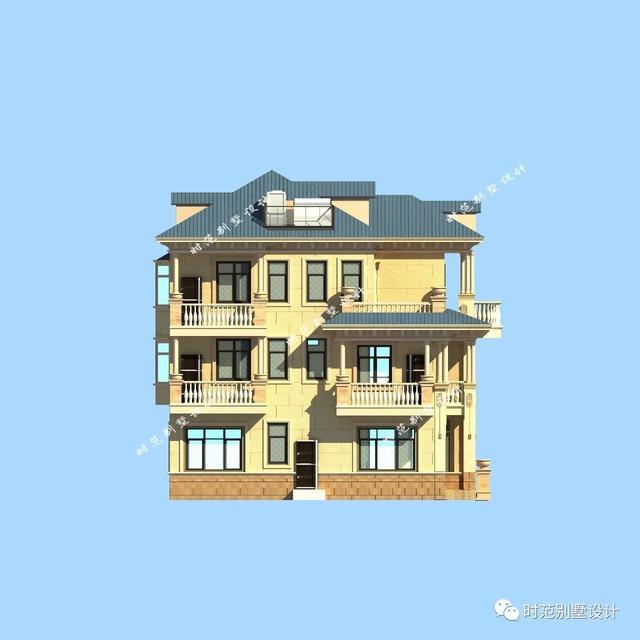 12X12米樓中樓歐式三層別墅設(shè)計(jì)圖，第一眼就愛上了